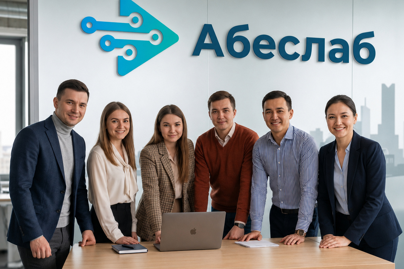 Команда ТОО «Абеслаб», оператора сервиса KIBERON в Казахстане