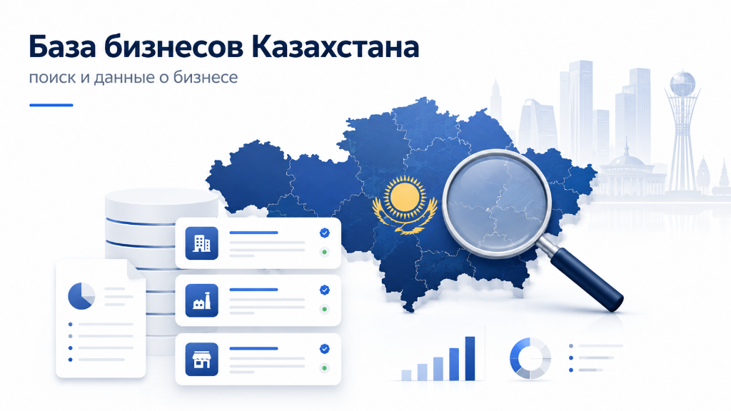 База бизнесов Казахстана — поиск данных о компаниях