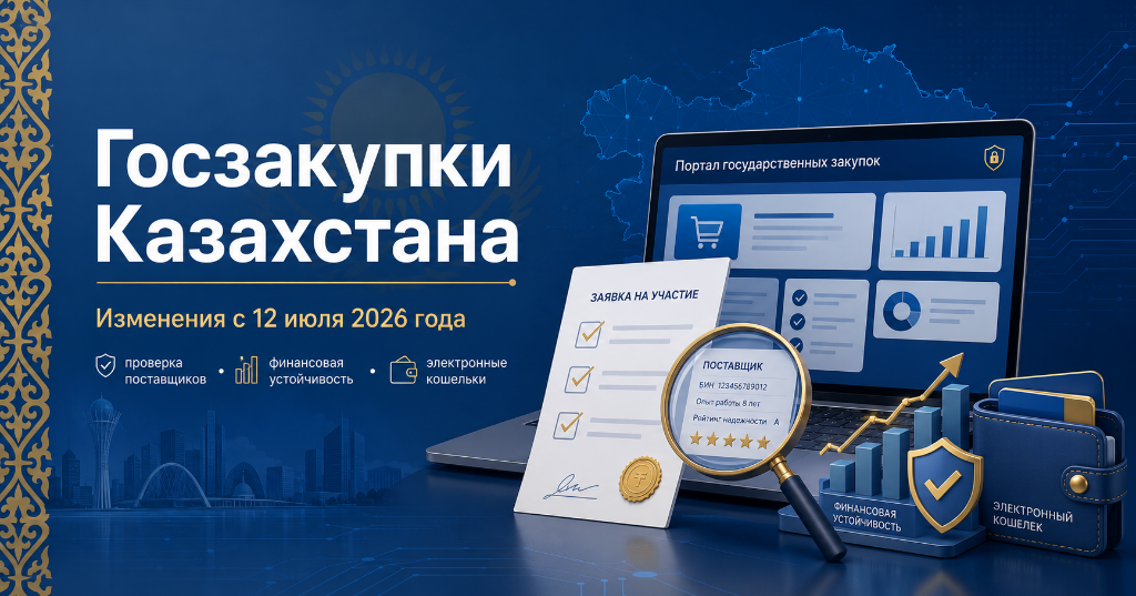 Госзакупки Казахстана с 12 июля 2026 года: что изменилось для поставщиков и заказчиков