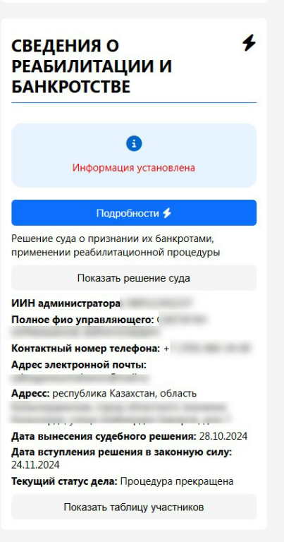 В Kiberon расширены возможности проверки по реабилитации и банкротству компаний